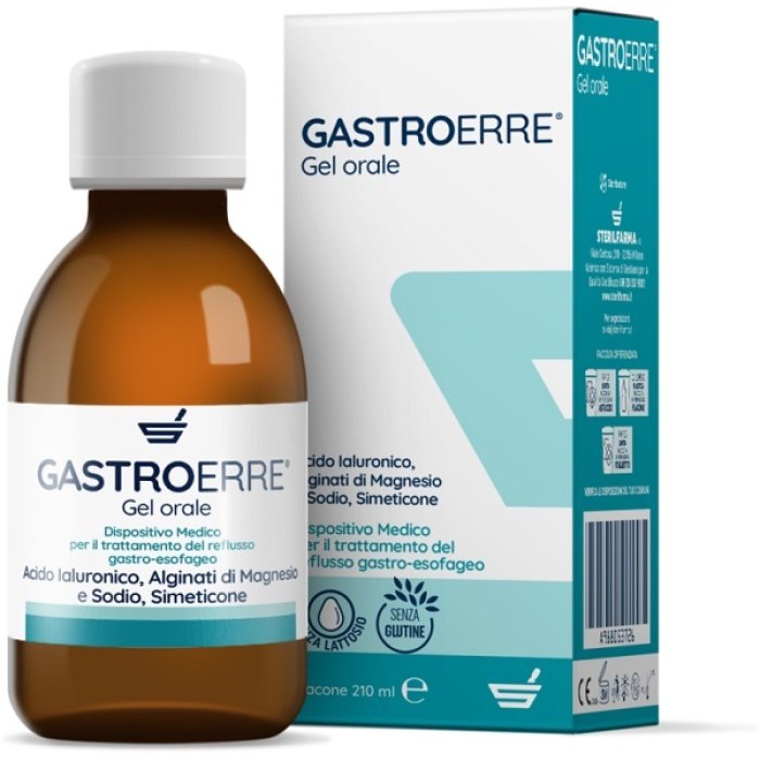 Gastroerre 210 Millilitri Sciroppo Dispositivo Medico per Reflusso Gastroesofageo e Bruciore di Stomaco
