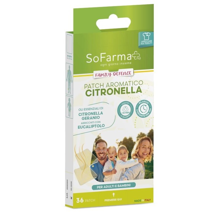 Cerotto citronella 36 pezzi SF+ - cerotti profumati alla citronella anti-zanzare