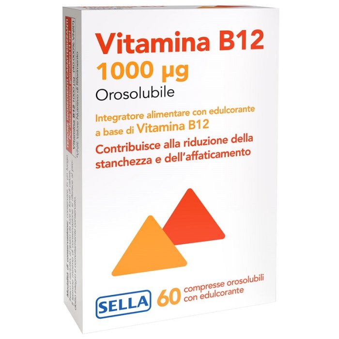 Vitamina B12 Oro 60 Compresse Orosolubili Integratore di Vitamina per Energia Metabolismo e Sistema Nervoso
