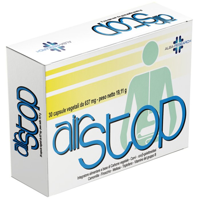 Airstop capsule - integratore contro gonfiore addominale e gas intestinali