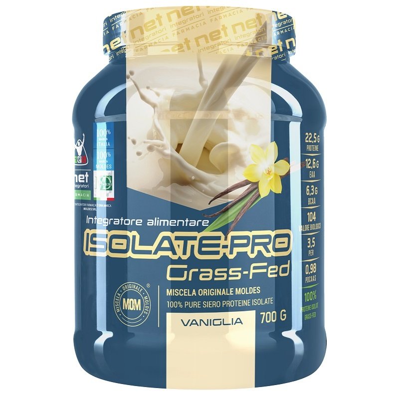 Isolate Pro Grass Fed vaniglia 700 g - proteine isolate del siero da latte grass fed gusto vaniglia