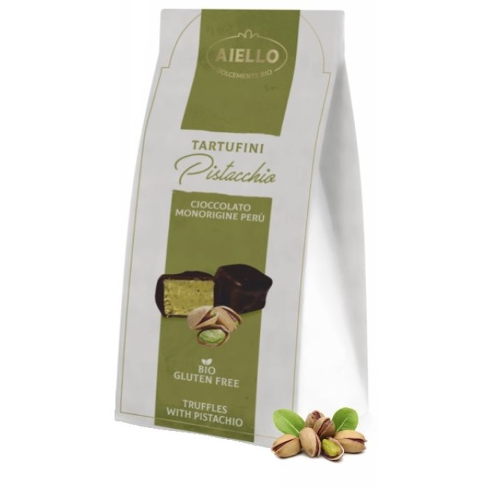 Aiello tartufini al pistacchio 80 g - praline al pistacchio