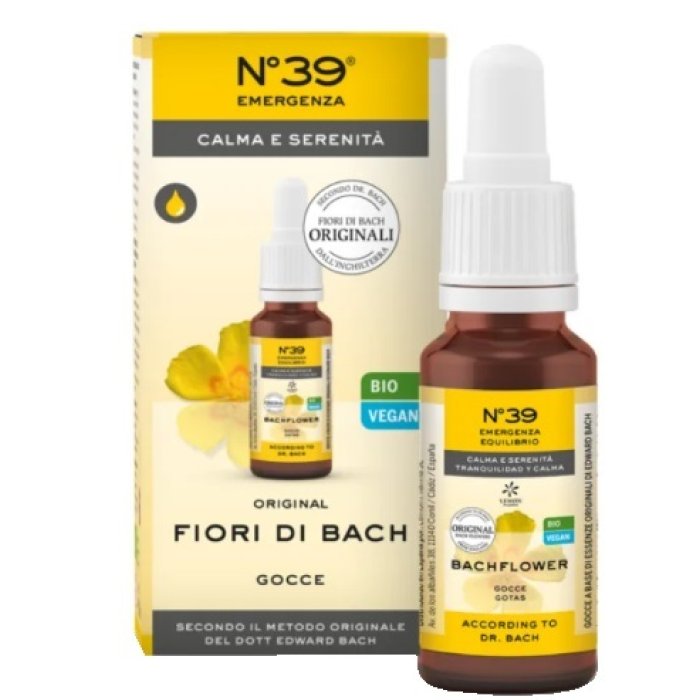 Lemon Pharma 39 Gocce Bio Originali 20 ml – Essenza Naturale ai Fiori di Bach per Equilibrio Emotivo e Benessere Quotidiano