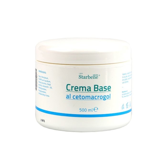 Starbene Salute+ Crema Base Al Cetomacrogol 500 ml