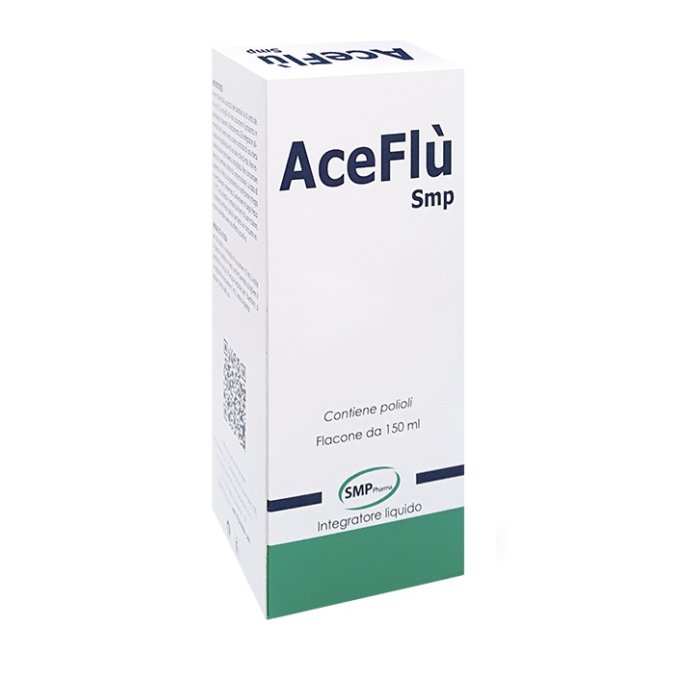 Aceflu SMP Sciroppo 150 ml per Tosse e Raffreddore, Mucolitico Fluidificante per Adulti e Bambini