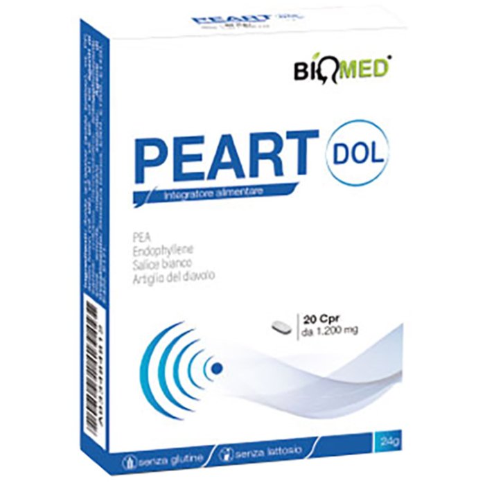 Peart Dol Integratore Alimentare 1200 mg 20 Compresse per Dolore e Benessere Articolare e Muscolare