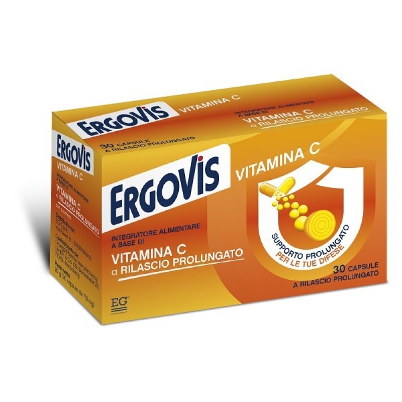 EG Ergovis Vitamina C a Rilascio Prolungato Integratore 30 Capsule