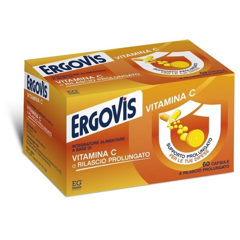 EG Ergovis Vitamina C a Rilascio Prolungato Integratore 60 Capsule