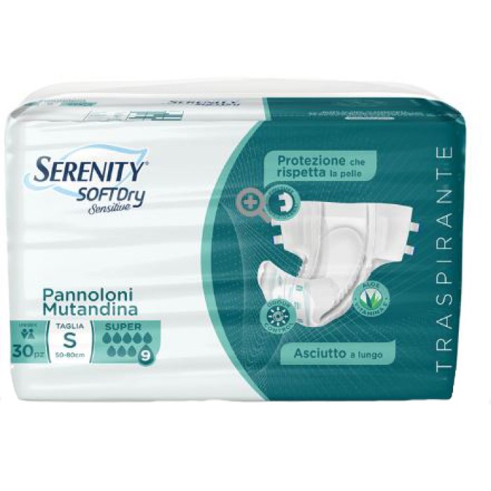 Serenity Soft Dry Sensitive Pannolone Mutandina Super Taglia L 15 Pezzi