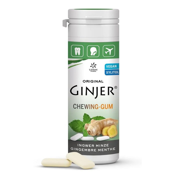 Lemon Pharma Ginjer gomme menta 30 g - chewing gum allo zenzero e menta senza zucchero
