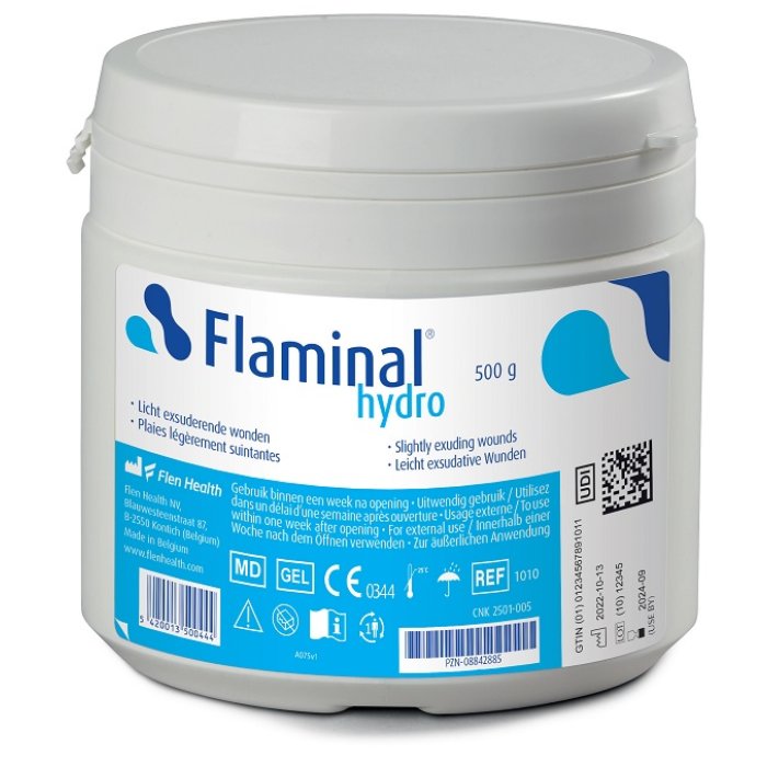 Flaminal Hydro Gel Per Ferite 500 g Trattamento Idratante E Protezione Delle Lesioni Cutanee E Ustioni