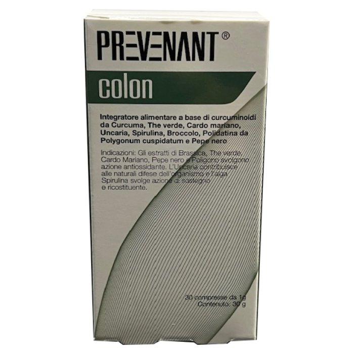 Prevenant Colon 30 Compresse Integratore Alimentare per Regolarità Intestinale e Benessere del Colon