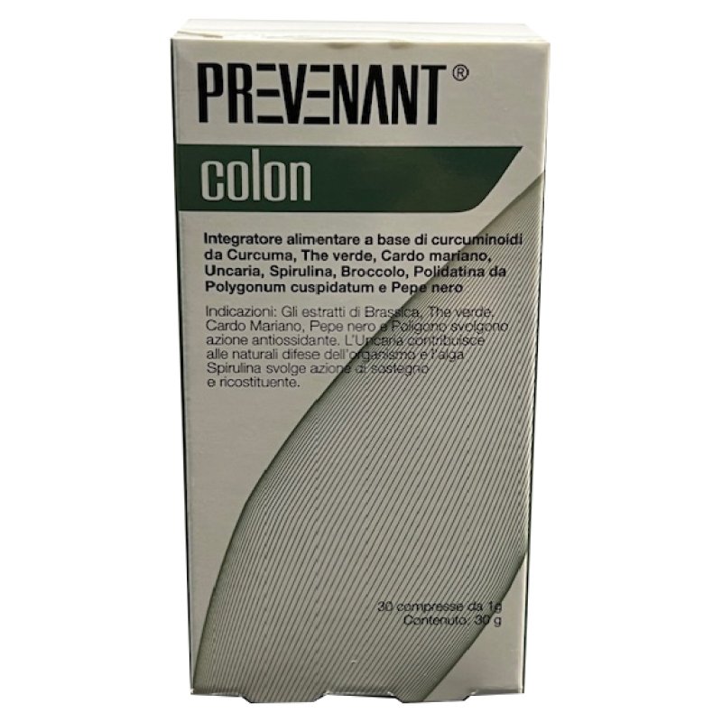 Prevenant Colon 30 Compresse Integratore Alimentare per Regolarità Intestinale e Benessere del Colon