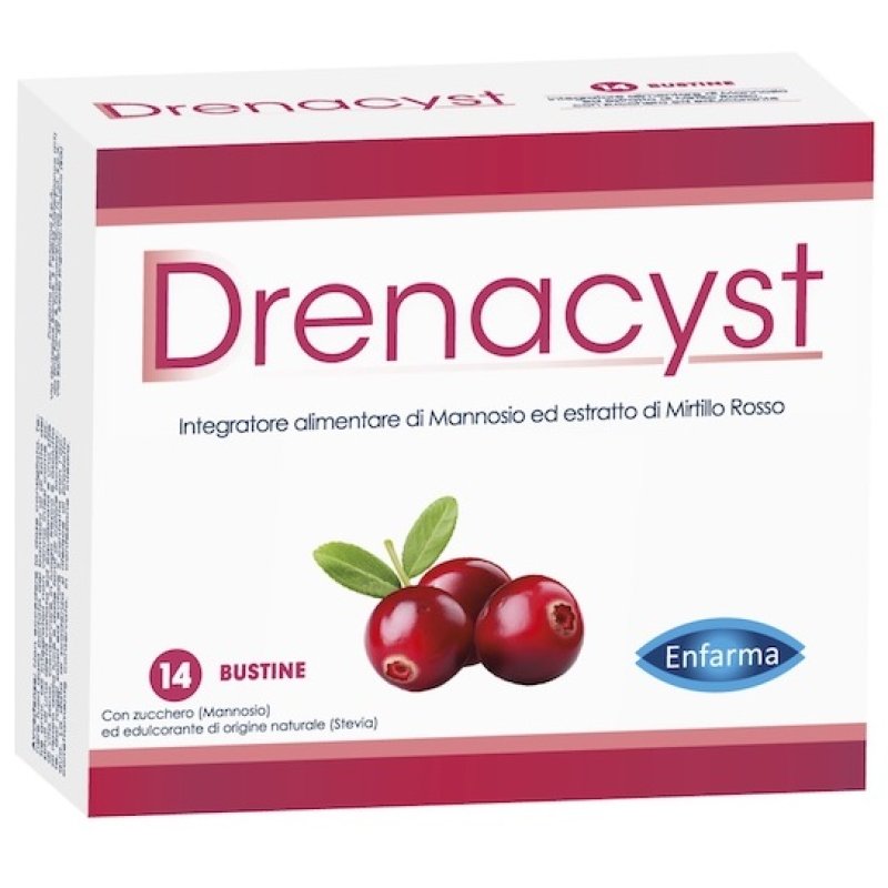 Drenacyst Integratore Alimentare 14 Bustine da 3,5 Grammi per il Benessere delle Vie Urinarie e la Prevenzione della Cistite