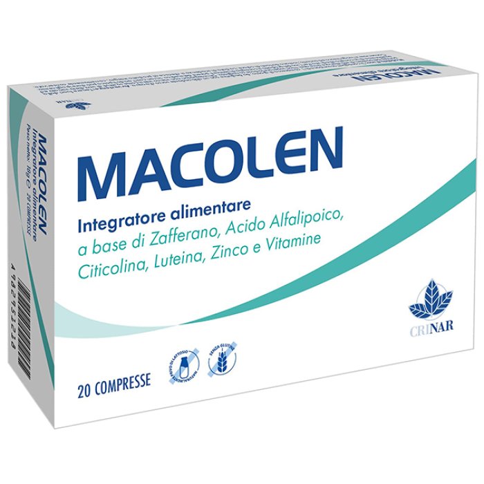Macolen Integratore per la Vista 20 Compresse | Benessere Occhi e Macula cpr