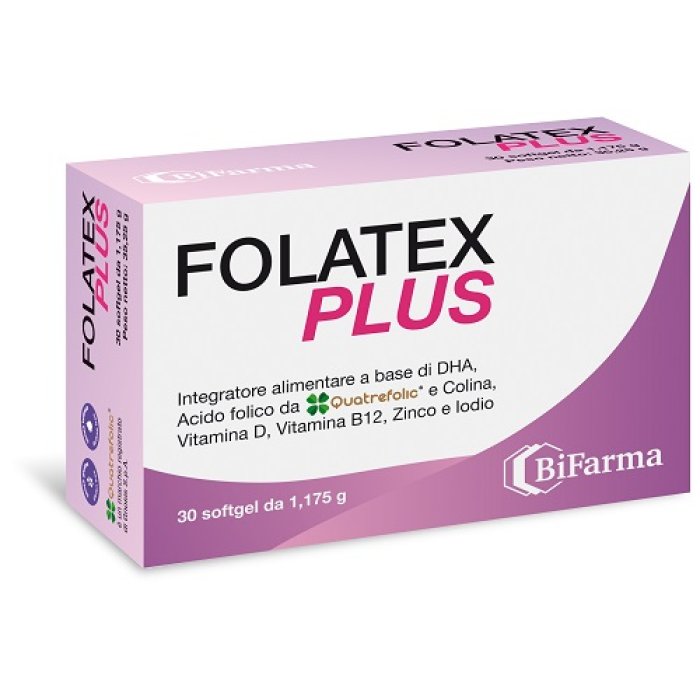 Folatex Plus 30 softgel - integratore di acido folico e vitamine gruppo B