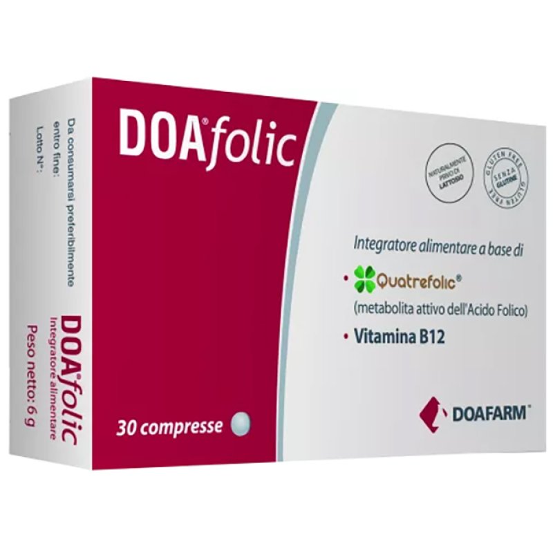 Doafarm Doafolic Integratore di Folato e Vitamina B12 30 Compresse