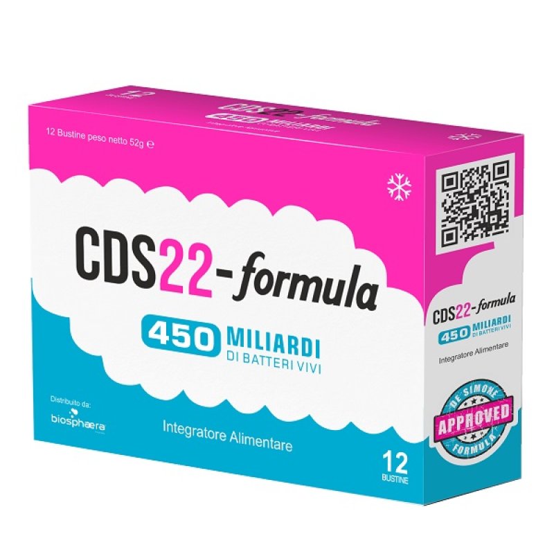 CDS22 Formula 12 bustine integratore con 450 miliardi di batteri vivi CDS22 Formula 12 bustine integratore con 450 miliardi di batteri vivi