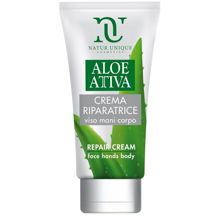 Natur Unique Aloe Attiva - Crema Riparatrice Viso Mani e Corpo 150 ml