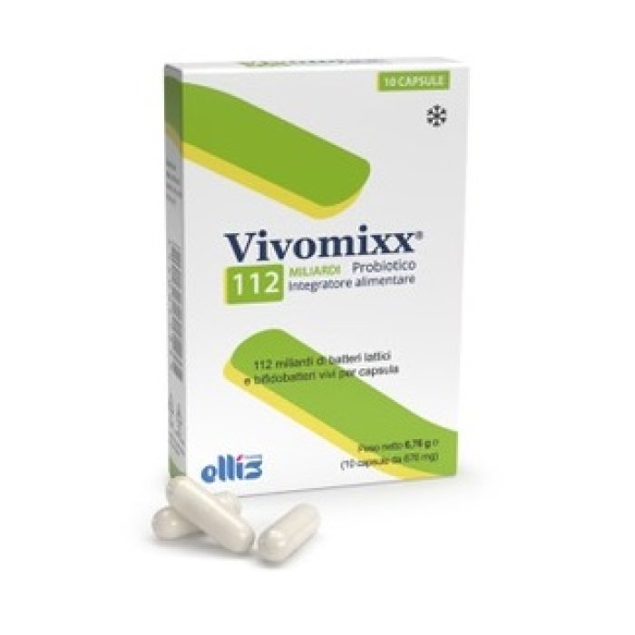 Vivomixx 112 miliardi 10 capsule - integratore probiotico ad alto dosaggio
