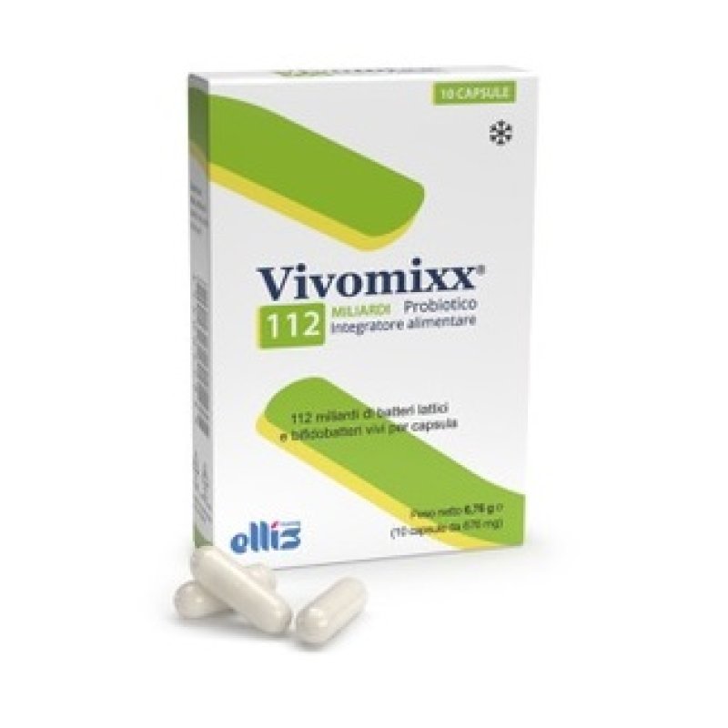 Vivomixx 112 miliardi 10 capsule - integratore probiotico ad alto dosaggio