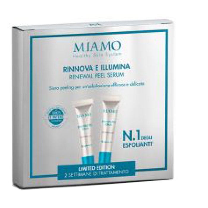 Miamo Renewal Peel siero peeling 2x5 ml con acidi rigeneranti anti-age per pelli secche e delicate