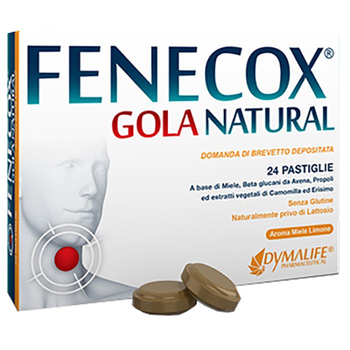 Dymalife Pharmaceutical Fenecox - Gola Natural Miele Limone 36 Pastiglie