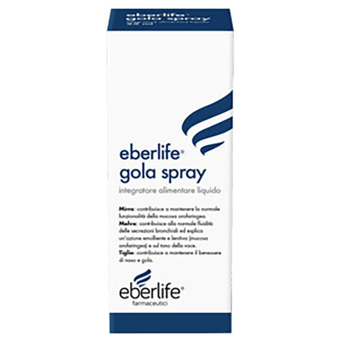 Eberlife Farmaceutici Eberlife Gola Spray Integratore Alimentare 25ml Eberlife Farmaceutici Eberlife Gola Spray Integratore Alimentare 25ml