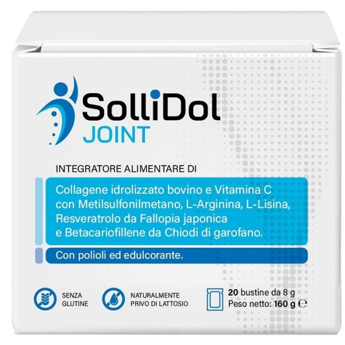 Sollidol Joint Integratore per Articolazioni 20 Buste da 8 Grammi Formula del Dottor Ulrich Bauhofer