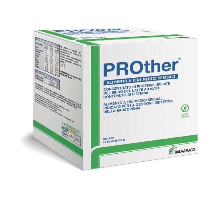 Prother 15 bustine da 20 g integratore proteico ricostituente