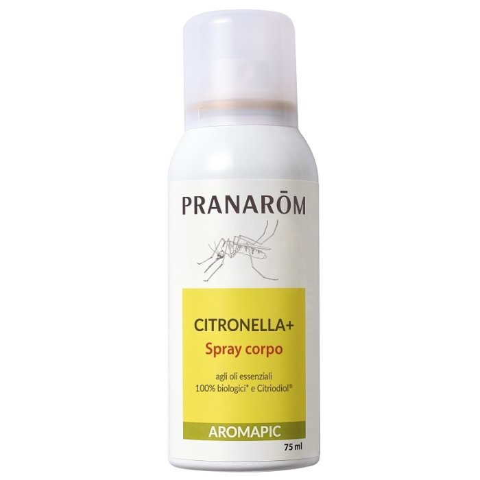 Pranarom Aromapic Spray Citronella 75 ml Repellente Insetti Naturale per Corpo e Abiti