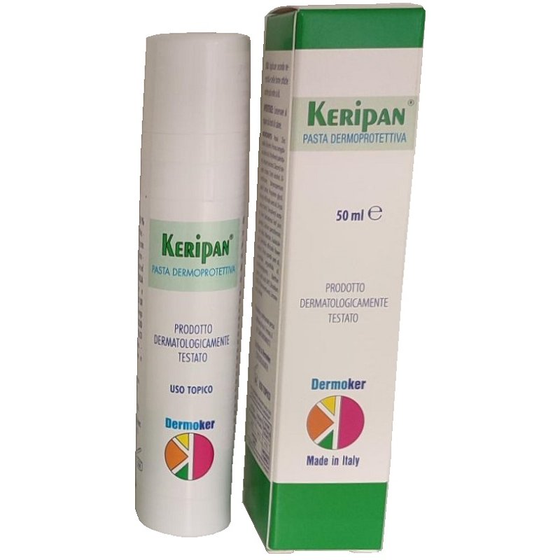 Keripan Pasta Dermoker 50 ml Pasta Protettiva Lenitiva per Pelle Irritata e Arrossata