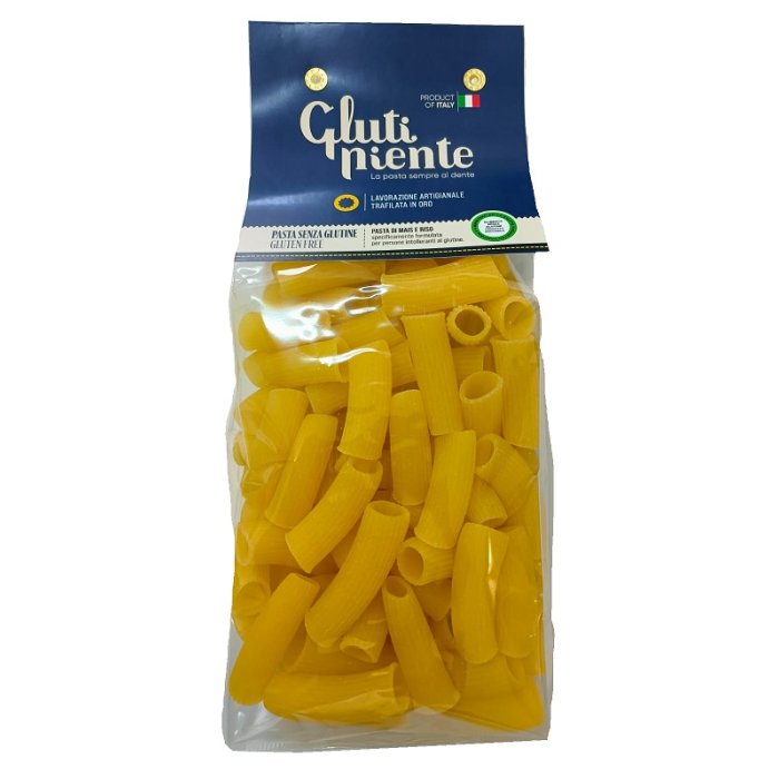 Glutiniente Rigatoni Senza Glutine 400 g – Pasta Rigatoni Artigianale per Celiaci e Intolleranti