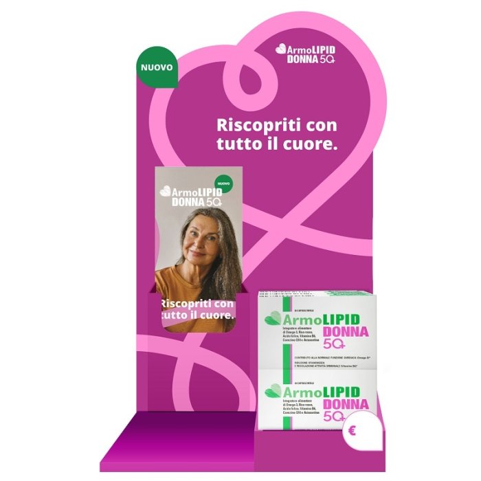 Armolipid Donna 50+ Integratore Alimentare per il Benessere della Donna Over 50 - Expo da 6 Pezzi