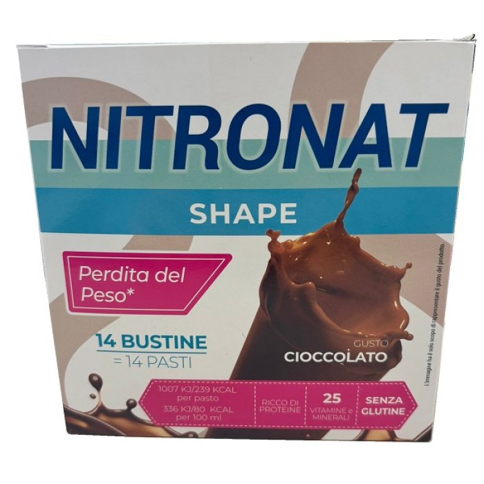 Nitronat Shape cioccolato 14 bustine - sostitutivo pasto dimagrante gusto cioccolato