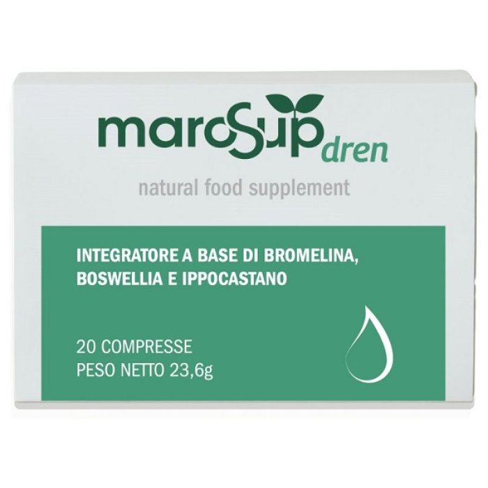 Marosup Drena Integratore Drenante 20 Compresse per il Drenaggio dei Liquidi e la Depurazione dell’Organismo