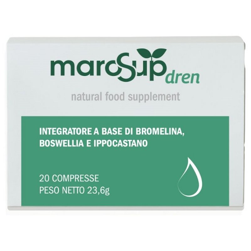 Marosup Drena Integratore Drenante 20 Compresse per il Drenaggio dei Liquidi e la Depurazione dell’Organismo