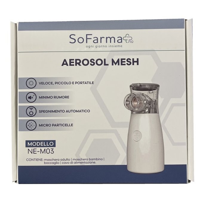 Aerosol Mesh Sofarmapiu - nebulizzatore portatile a membrana vibrante
