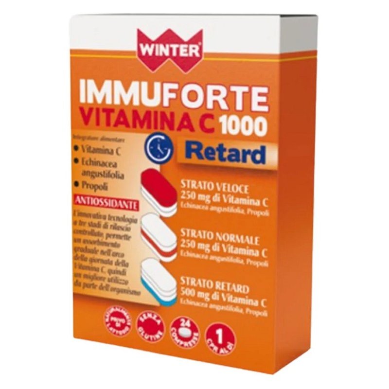 Winter Immunoforte Vitamina C Retard - integratore vitamina C a rilascio prolungato per sistema immunitario