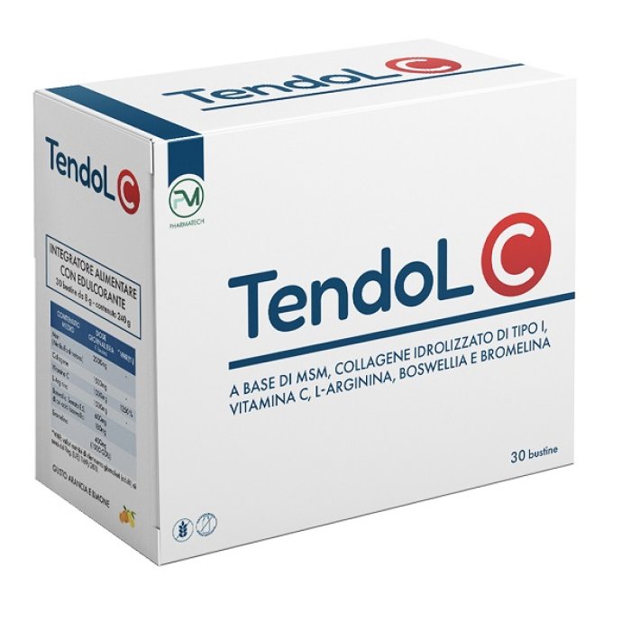 TENDOL C Integratore Alimentare per Tendini e Articolazioni con Vitamina C – Confezione da 30 Bustine
