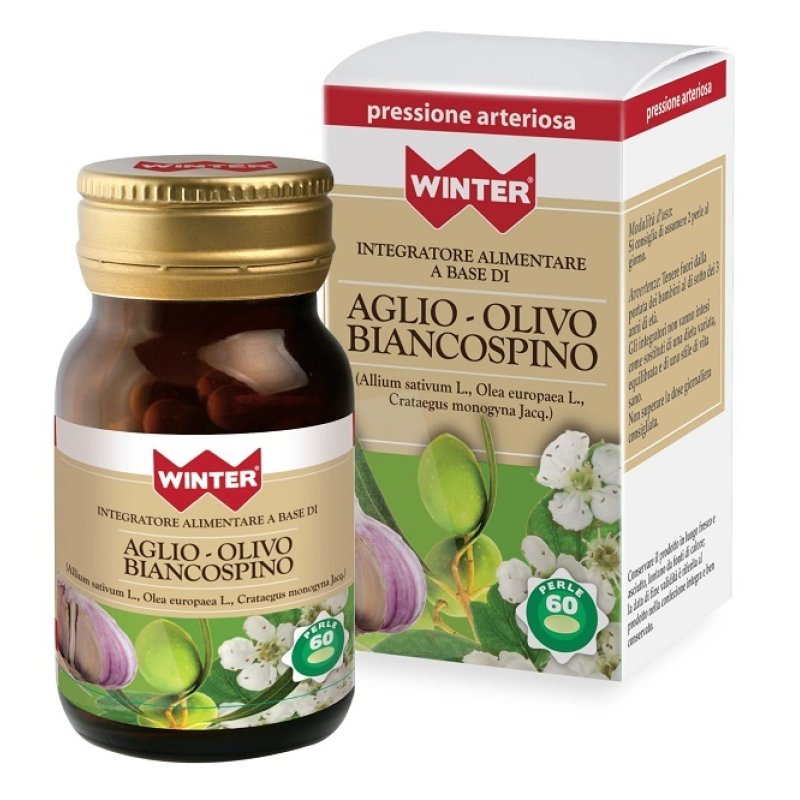 Winter Aglio Olivo Biancospino Integratore Benessere Cardiovascolare 60 Perle