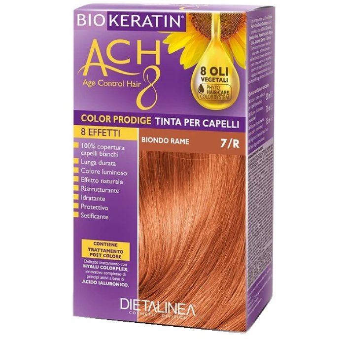 Biokeratin ACH8 Color 7/R tintura capelli castano ramato riflessato