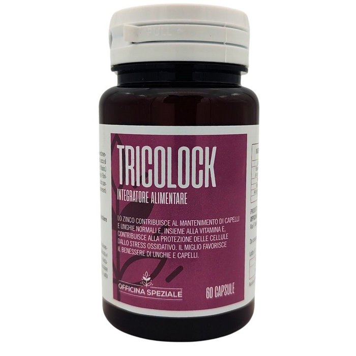 Tricolock 60 capsule - integratore per capelli con biotina, zinco e aminoacidi solforati