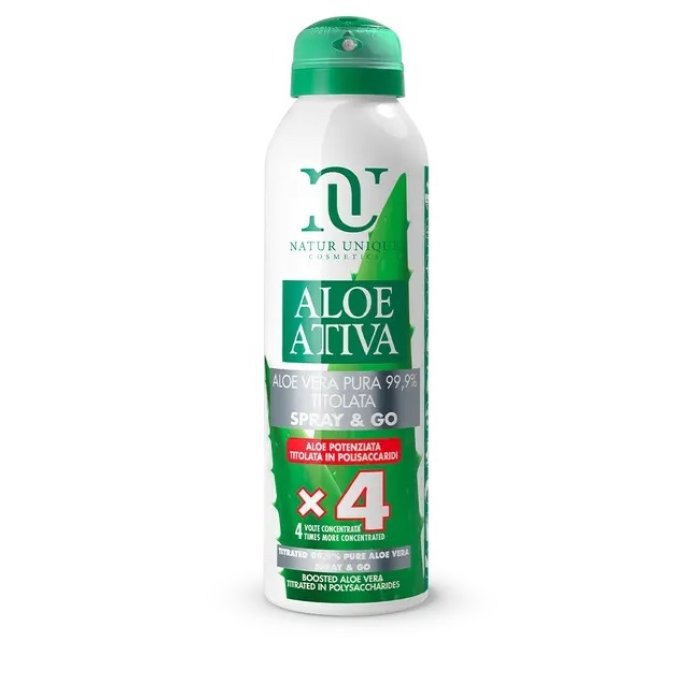 Spray and Go Aloe Potenziata con Aloe Vera Naturale Lenitiva e Idratante per Corpo e Viso