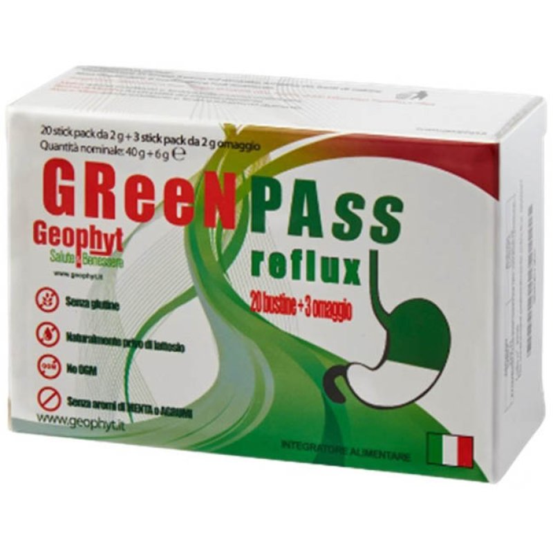GREEN PASS Reflux 20+3 Bust.