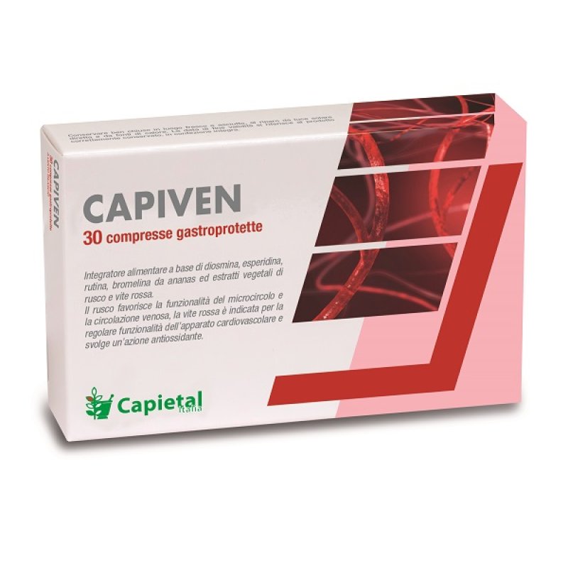 Capiven 30 Compresse Integratore per Circolazione Venosa, Microcircolo e Gambe Leggere Capiven 30 Compresse Integratore per Circolazione Venosa, Microcircolo e Gambe Leggere