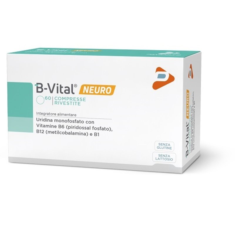 B-Vital Neuro 60 Compresse Integratore Vitamine Gruppo B per Sistema Nervoso, Memoria e Concentrazione