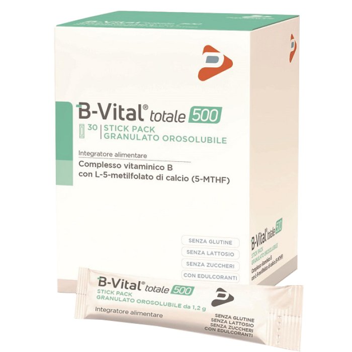 Integratore Alimentare B Vital Totale 500 30 Stick Orale Multivitaminico e Multiminerale per Energia e Benessere Quotidiano