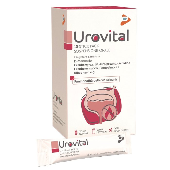 Urovital 10 stick pack - integratore per benessere delle vie urinarie