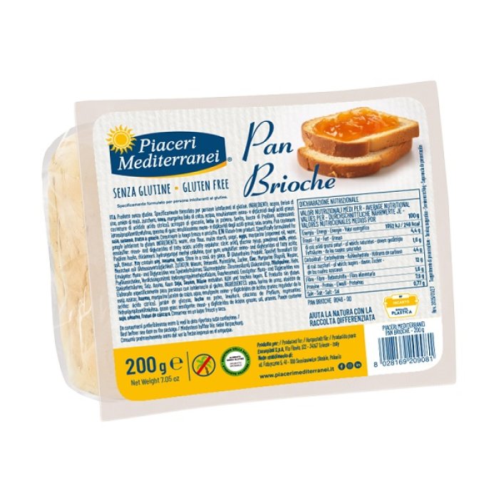 PIACERI MEDIT PAN BRIOCHE 200G